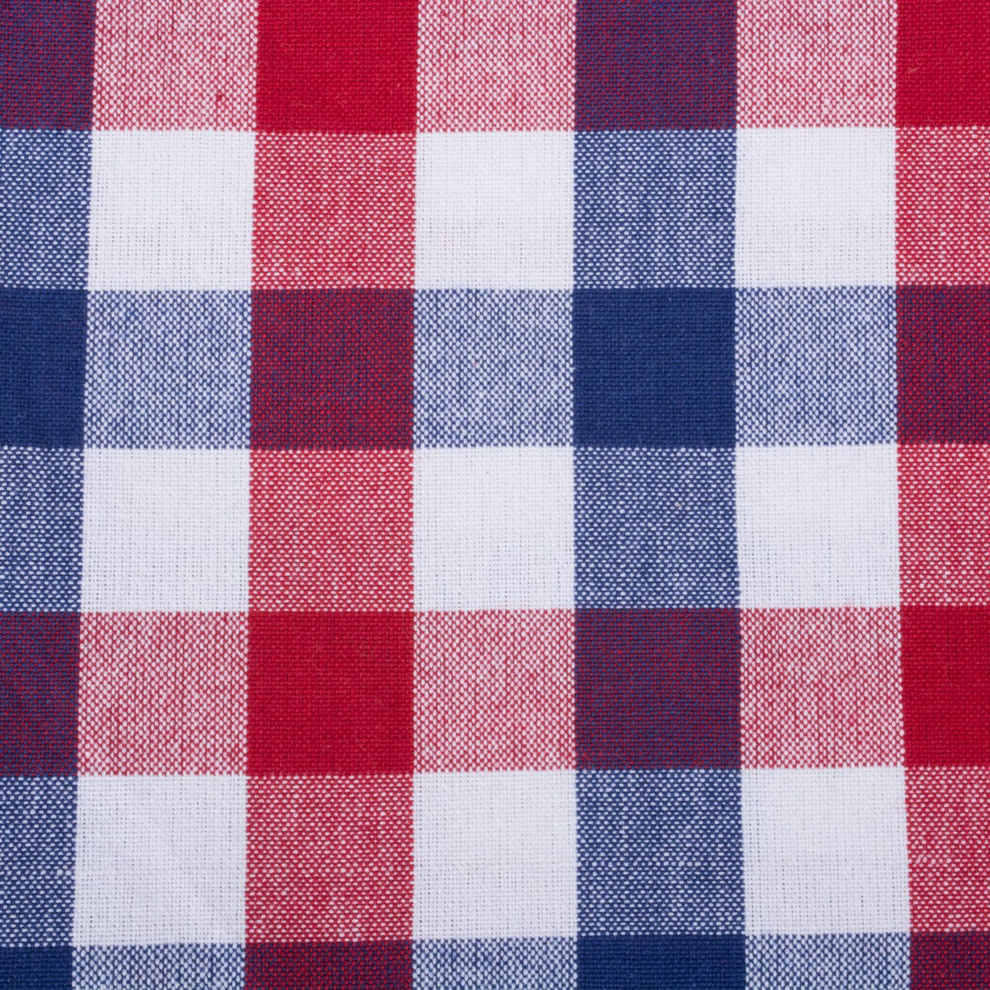 DII® Red & Blue Check Cloth Dinner Napkins, 6ct.